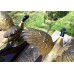 Vtg Metal In Flight Pheasant Bird Bookends Figurines 1950&apos;s Cabin Lodge Decor    273383110292